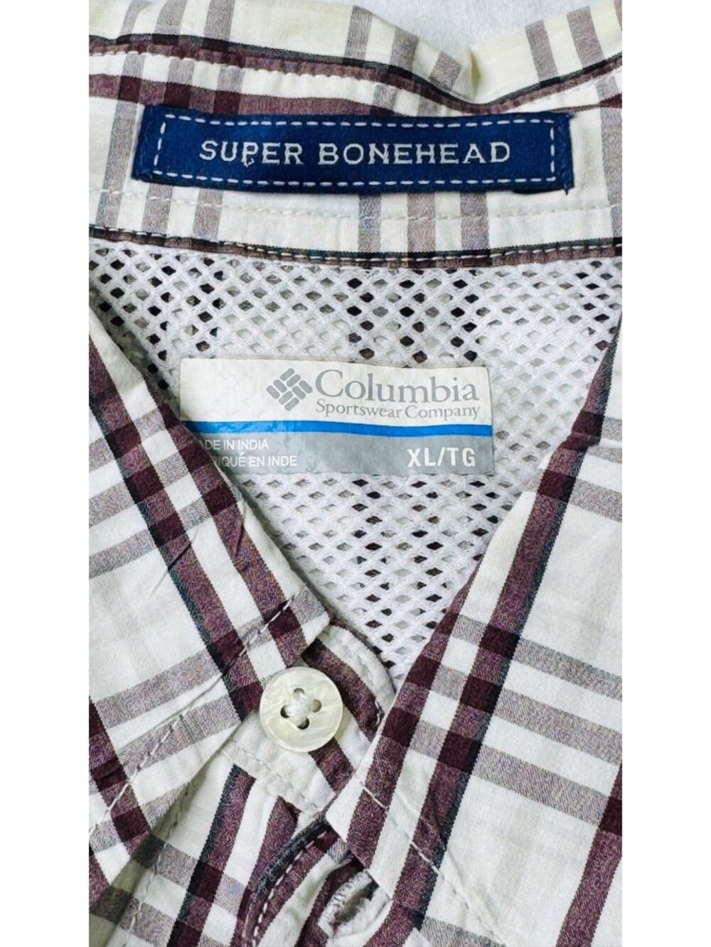 Columbia PFG Superbonehead TEXAS A & M AGGIES Shirt XL Maroon White WHOOP! - Picture 5 of 8